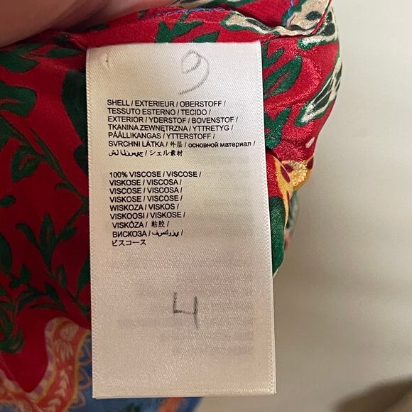 FARM RIO BLUE PINEAPPLE GARDEN CAFTAN MAXI DRESS SIZE XS - Picture 7 of 10